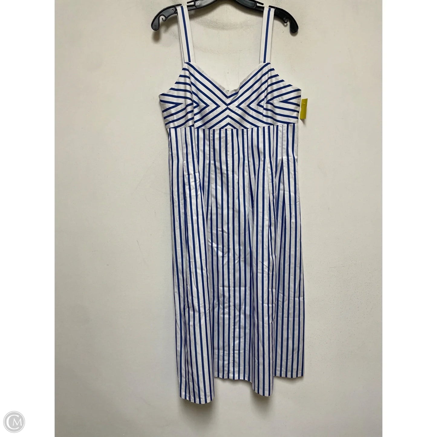 Dress Casual Midi By Talbots In Striped Pattern, Size: Lp