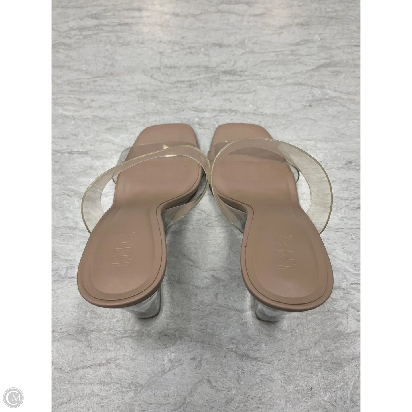 Sandals Heels Wedge By Inc In Clear, Size: 11