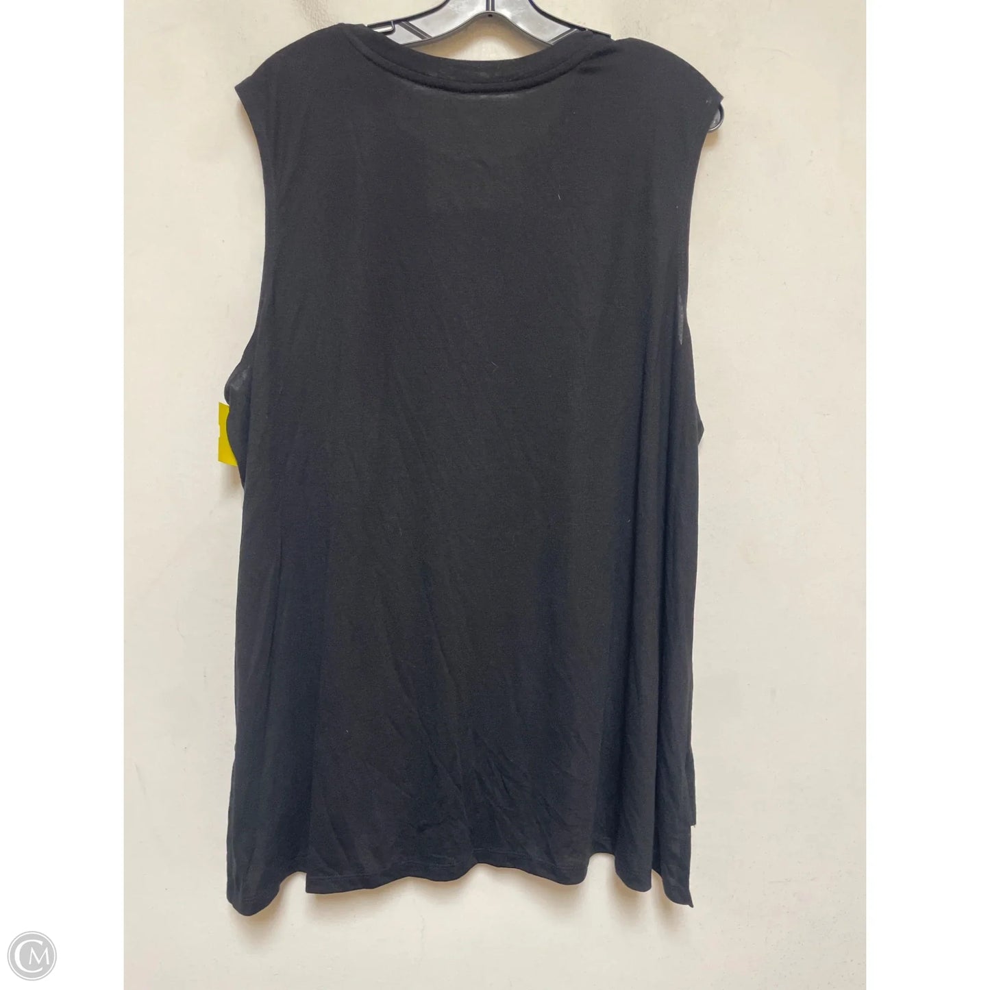 Top Sleeveless By Disney Store In Black & Gold, Size: 2x