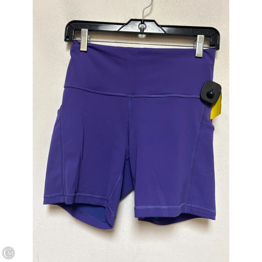 Athletic Shorts By Lululemon In Purple, Size: 8