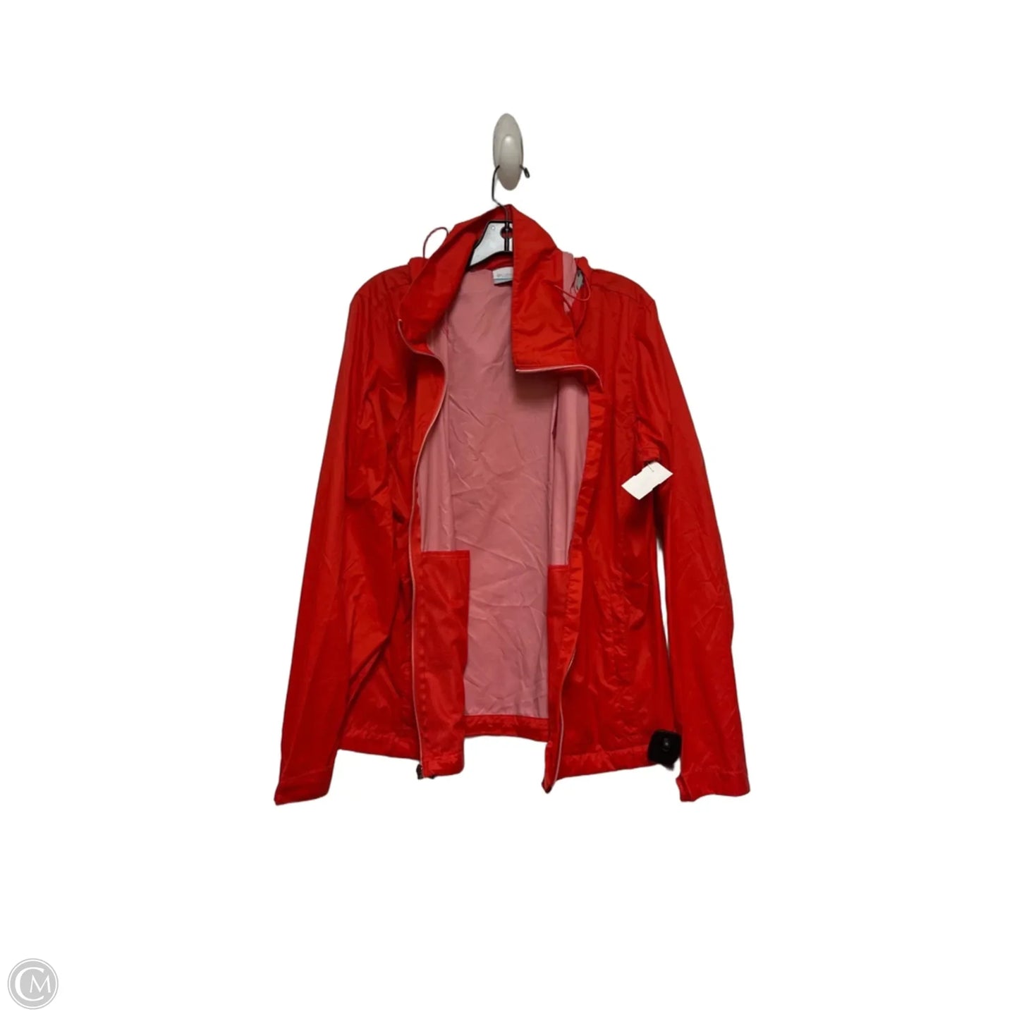 Jacket Windbreaker By Columbia In Red, Size: Xl