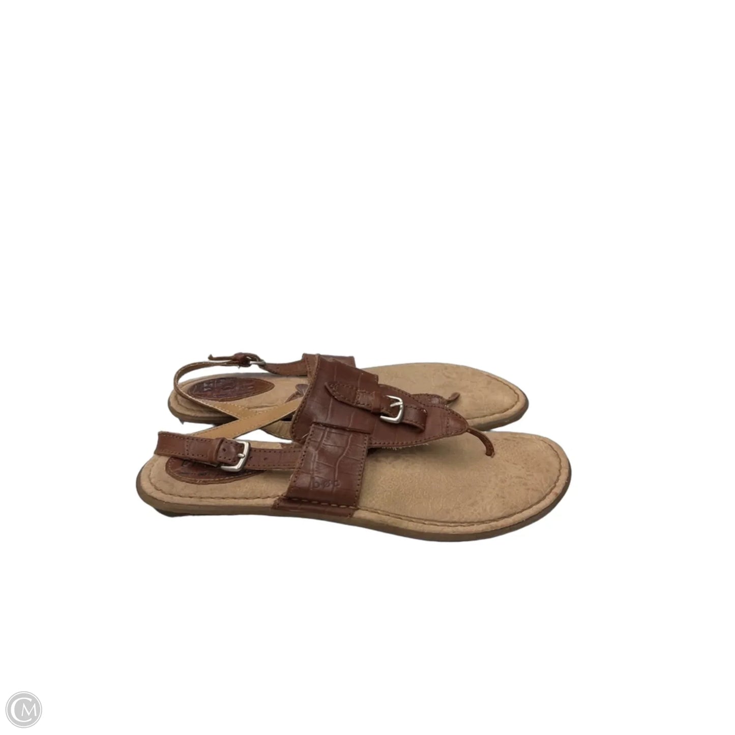 Sandals Flats By Boc In Brown & Tan, Size: 9