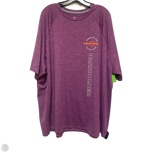 Top Short Sleeve Basic By Disney Store In Purple, Size: 3x