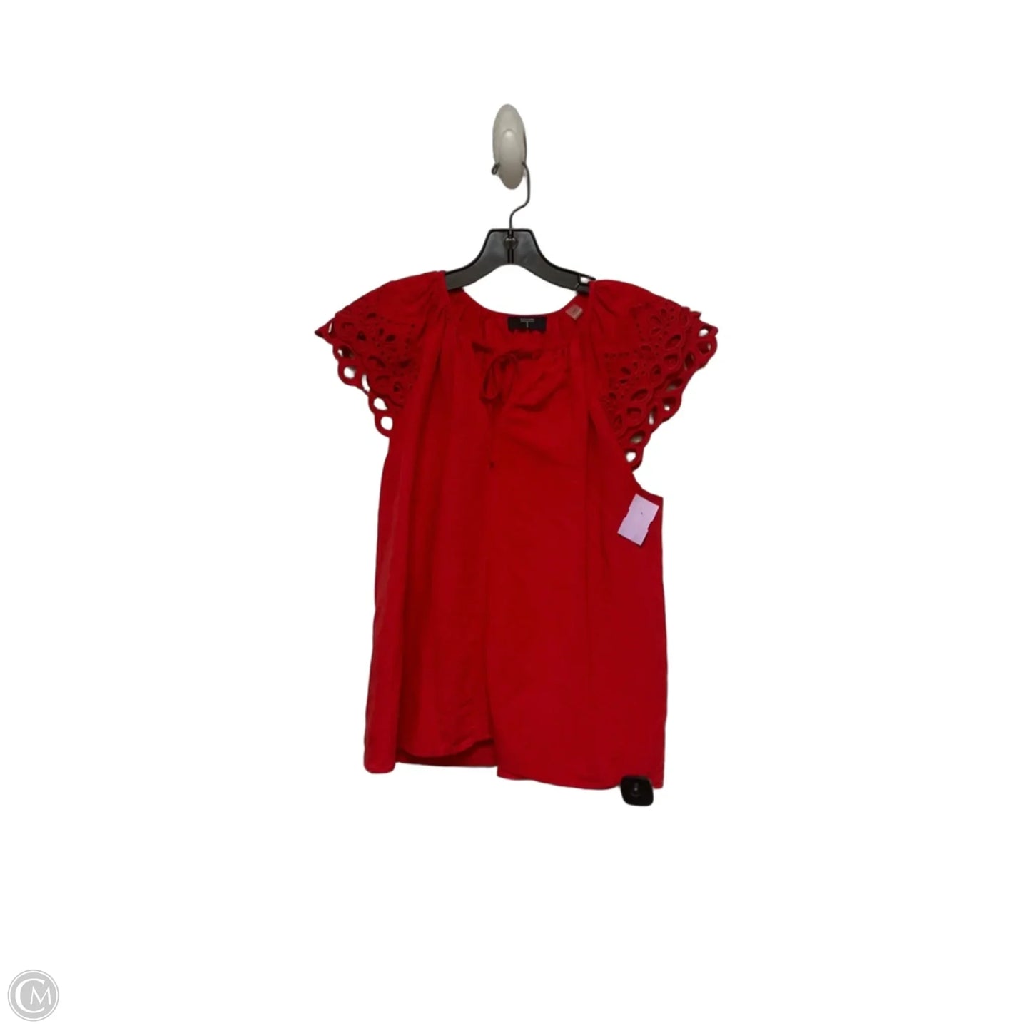 Top Sleeveless By Tahari In Red, Size: M