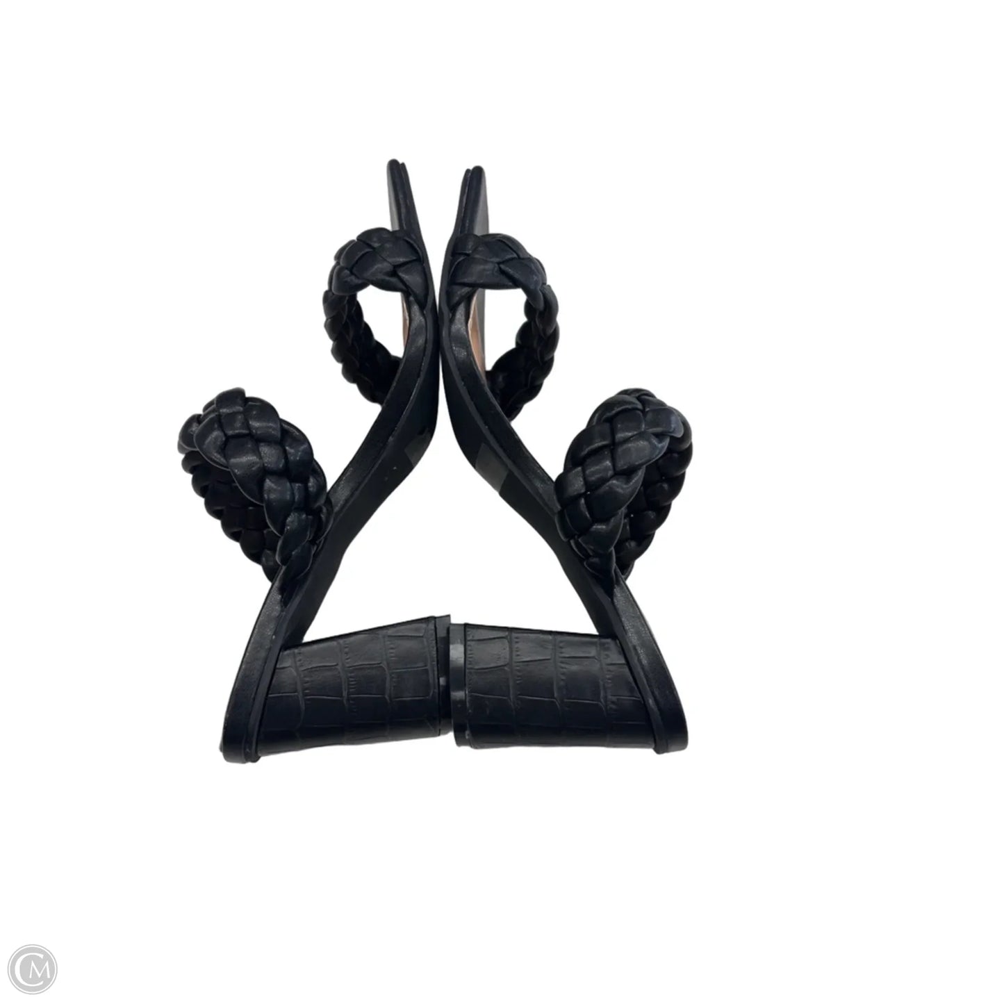 Sandals Heels Block By Sincerely Jules In Black, Size: 7.5