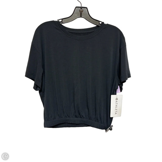 Athletic Top Short Sleeve By Athleta In Grey, Size: M