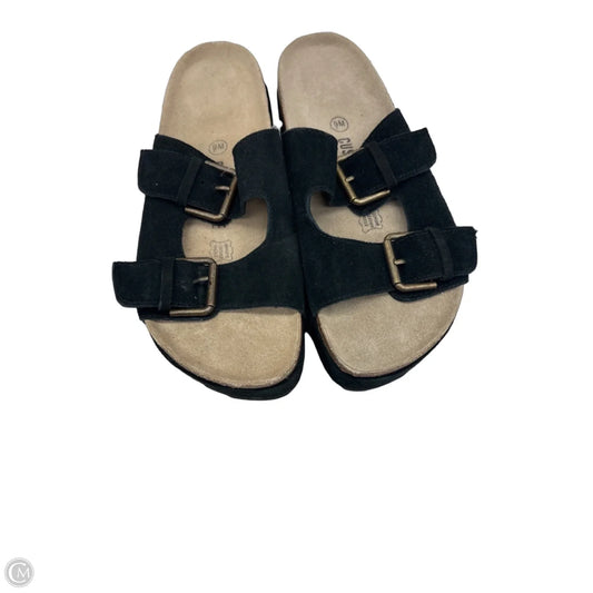 Sandals Heels Platform By Cushionaire In Black, Size: 9