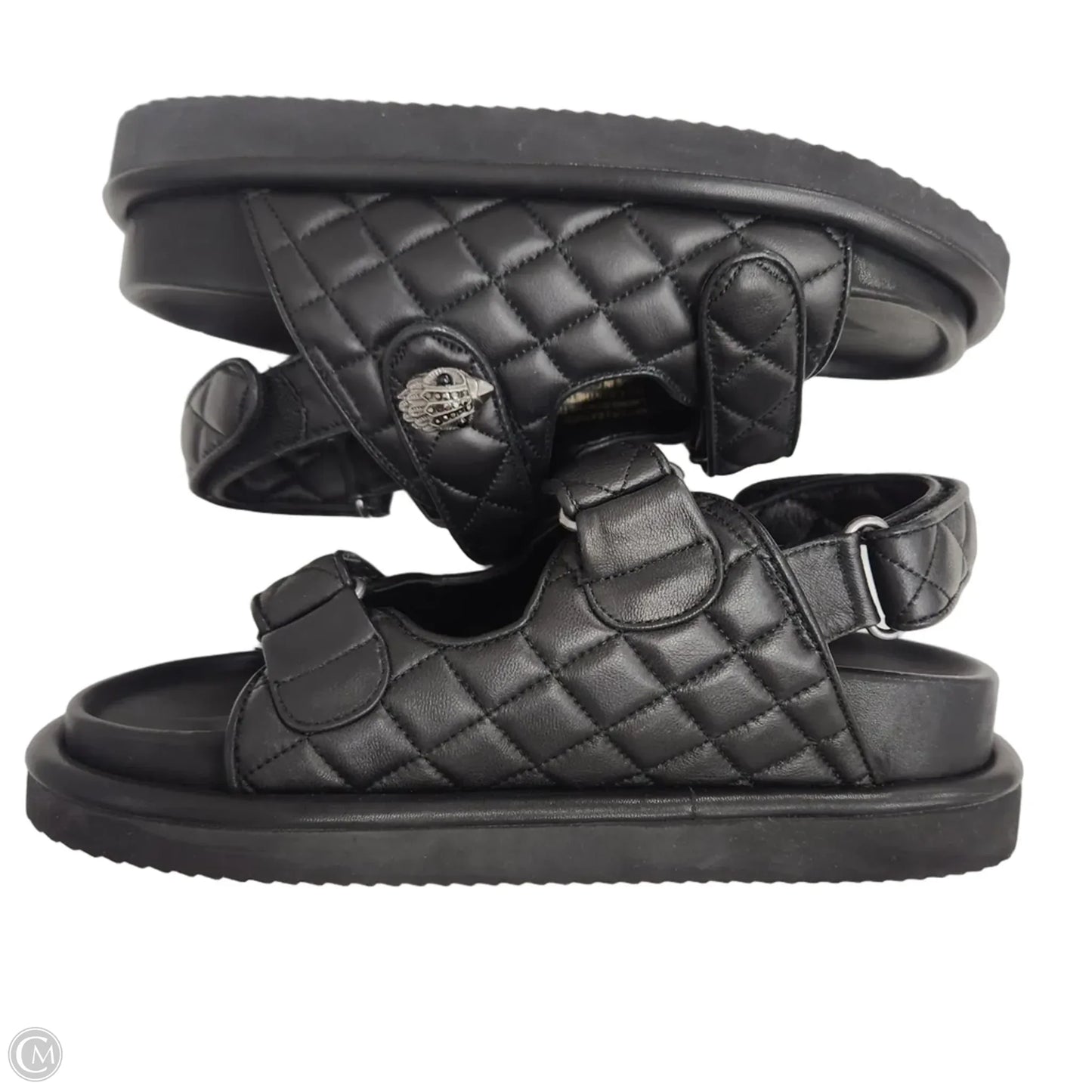 Sandals Designer By Kurt Geiger In Black, Size: 9