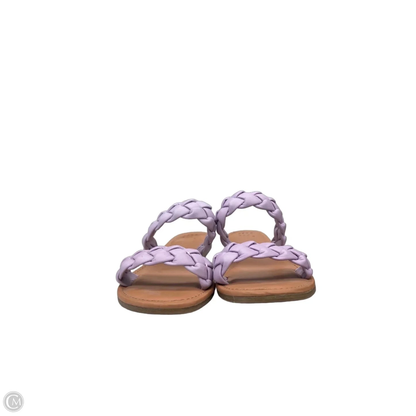 Sandals Flats By A New Day In Purple & Tan, Size: 7