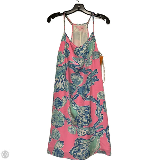 Dress Designer By Lilly Pulitzer In Blue & Pink, Size: L