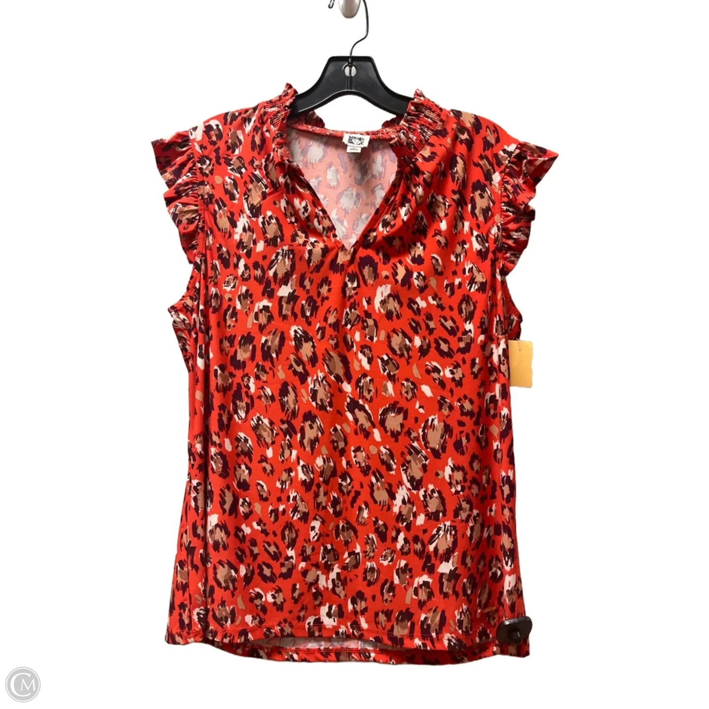 Top Sleeveless By Anne Klein In Orange, Size: L