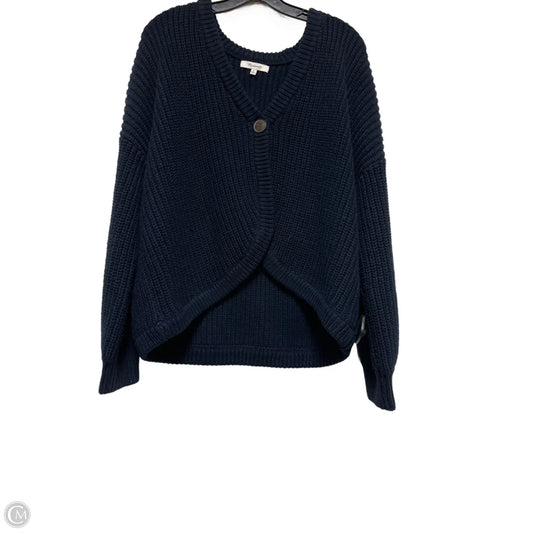 Sweater Cardigan By Madewell In Navy, Size: M