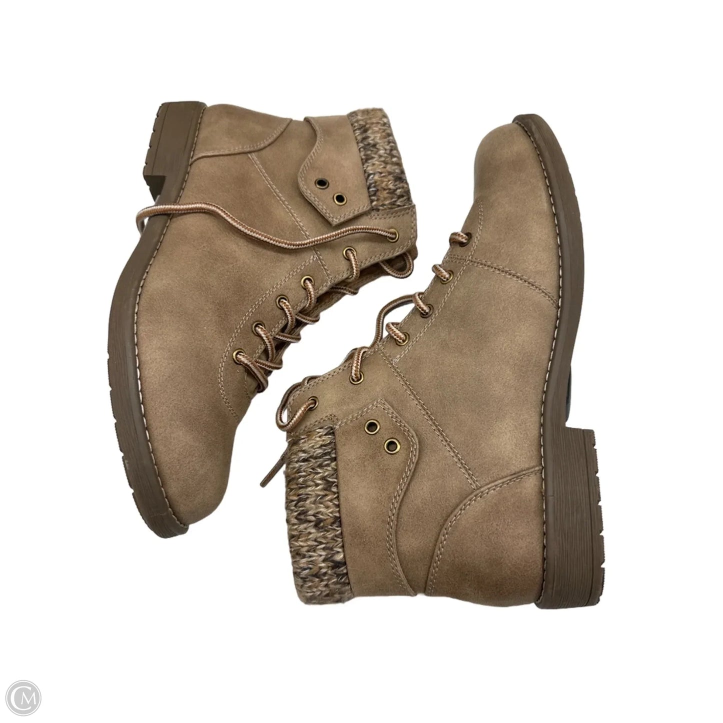 Boots Ankle Flats By St Johns Bay In Brown, Size: 10