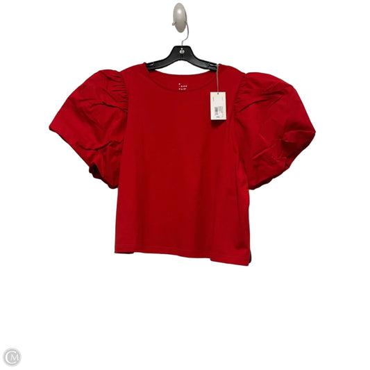 Top Short Sleeve By A New Day In Red, Size: Xxl