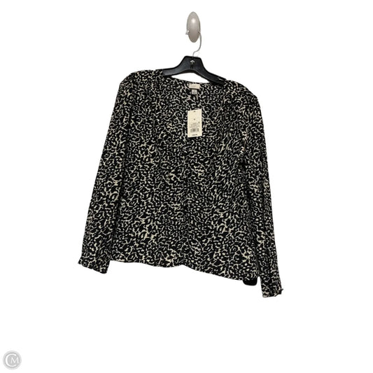 Top Long Sleeve By A New Day In Animal Print, Size: M