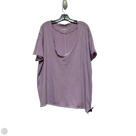 Top Short Sleeve By We The Free In Purple, Size: Xl