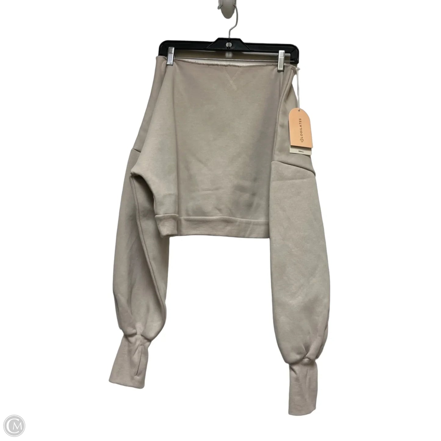 Sweatshirt Crewneck By Clothes Mentor In Cream, Size: S