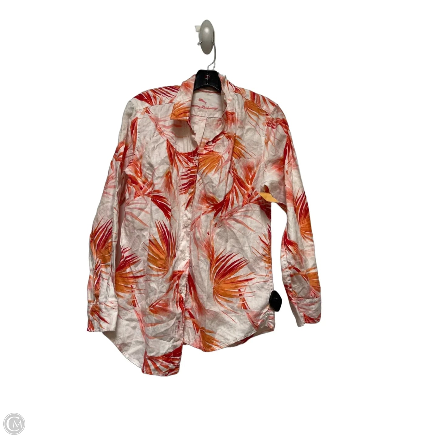 Top Long Sleeve By Tommy Bahama In Pink, Size: M