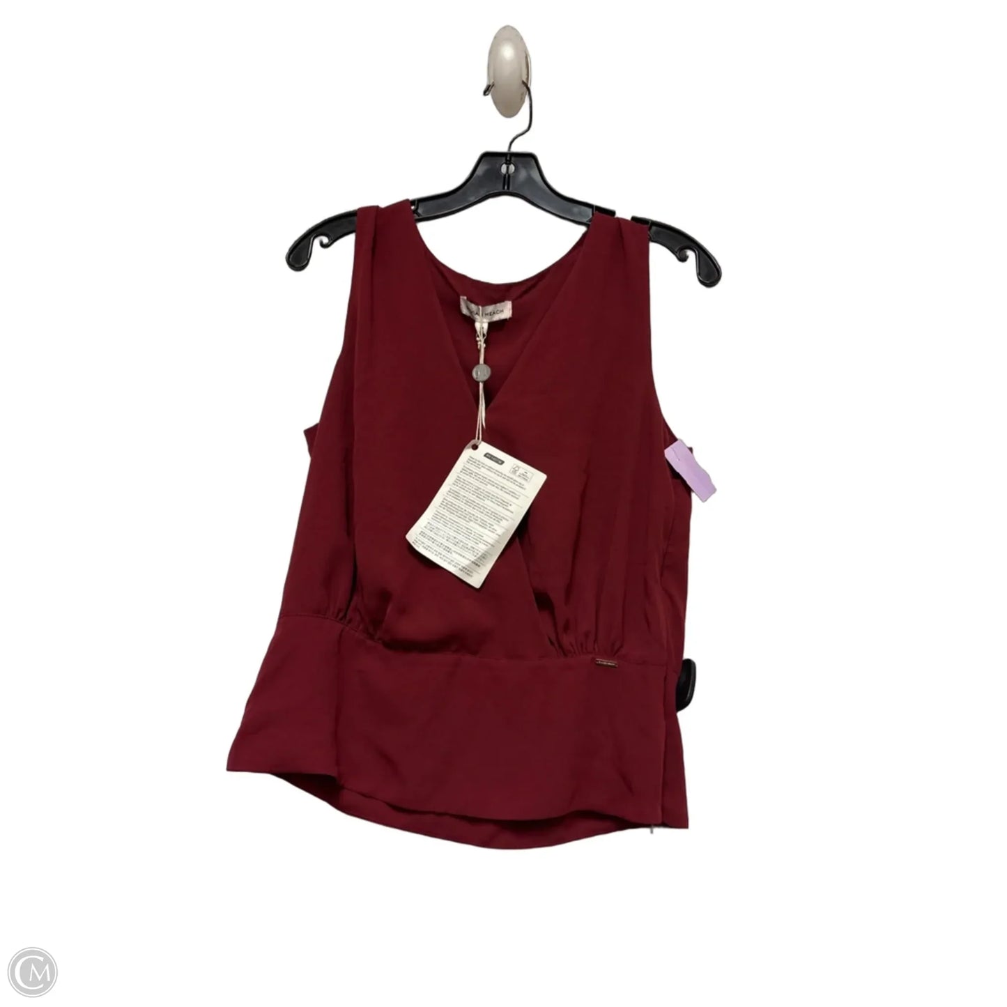 Top Sleeveless By Clothes Mentor In Red, Size: M