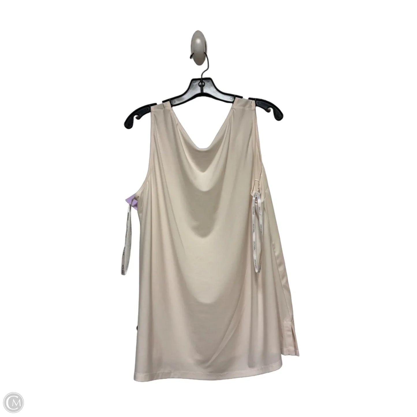 Top Sleeveless Basic By Anne Klein In Cream, Size: Xl