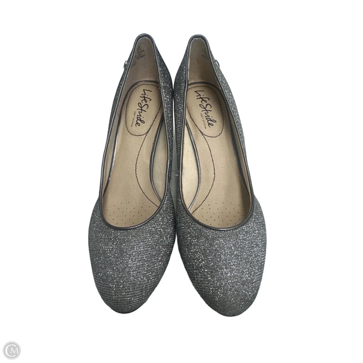 Shoes Heels Stiletto By Life Stride In Silver, Size: 7