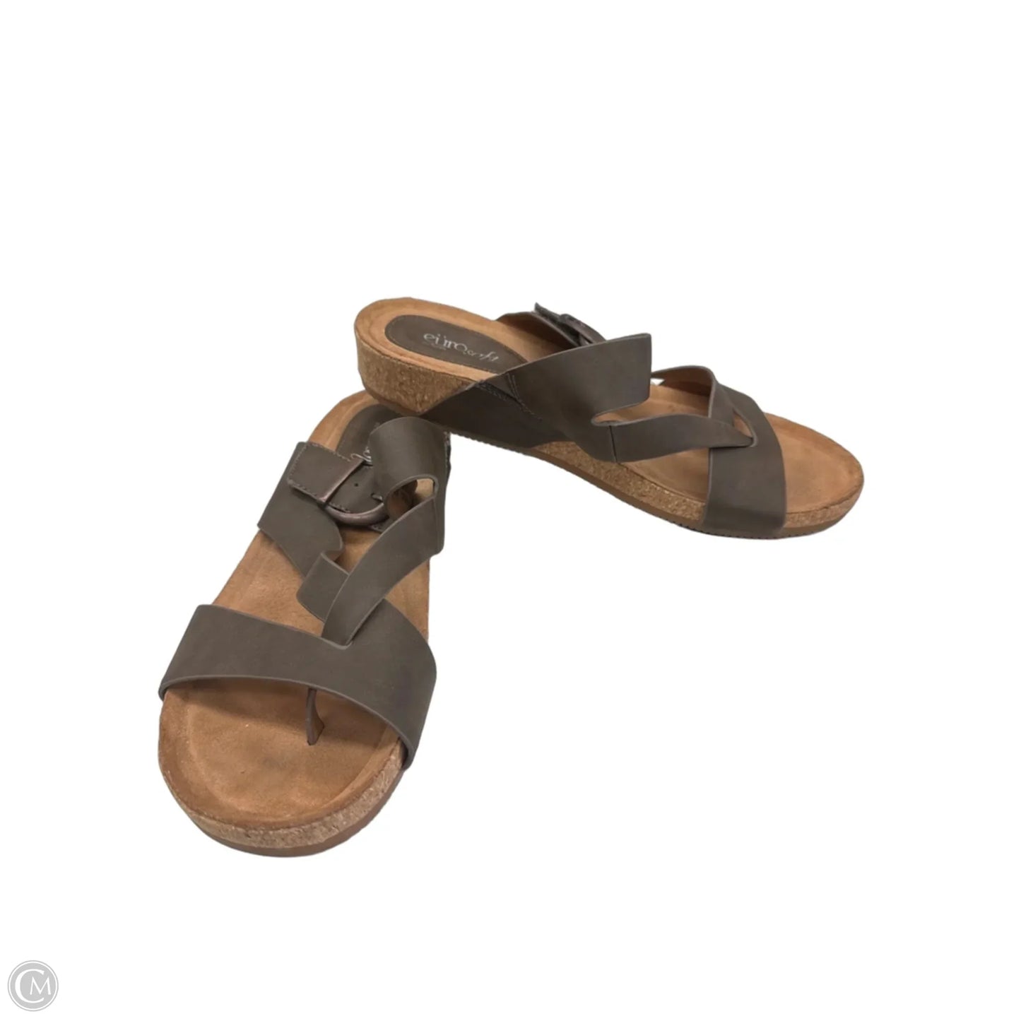 Sandals Flats By Sofft In Brown, Size: 9.5