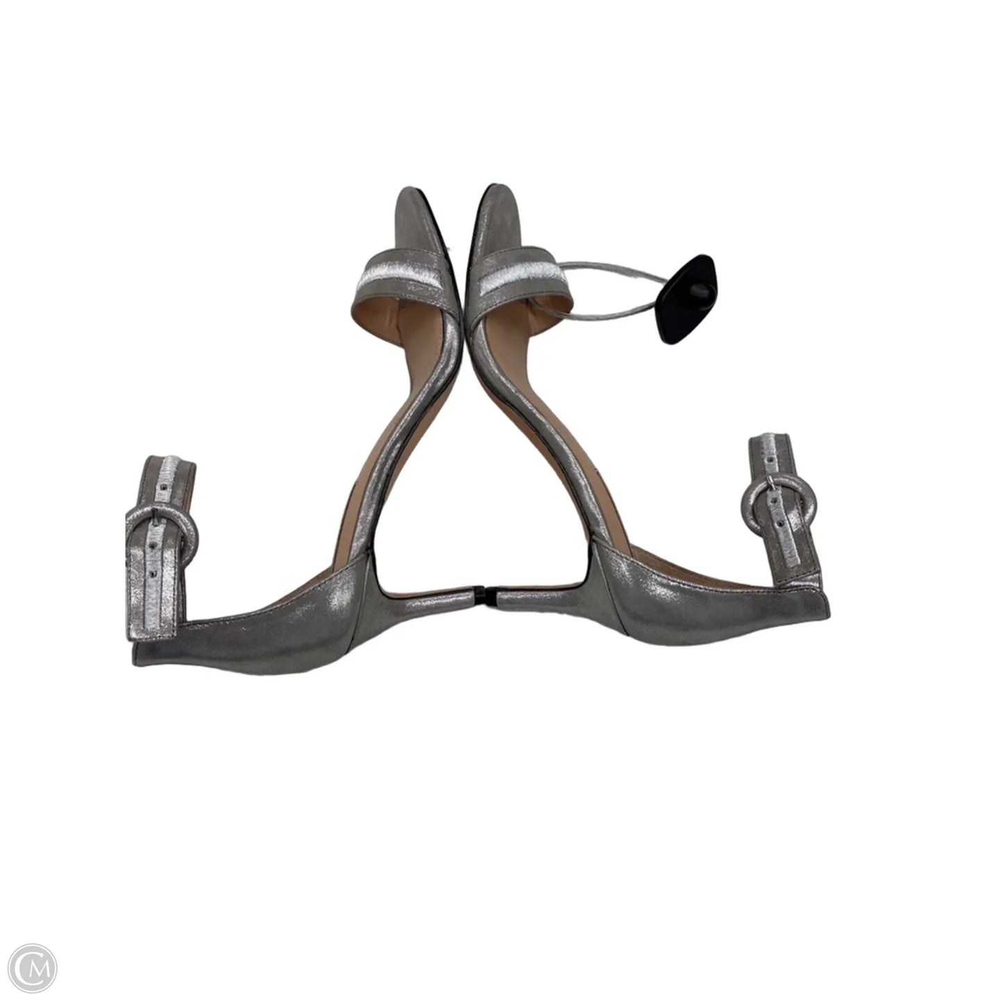 Sandals Heels Kitten By Antonio Melani In Silver, Size: 8
