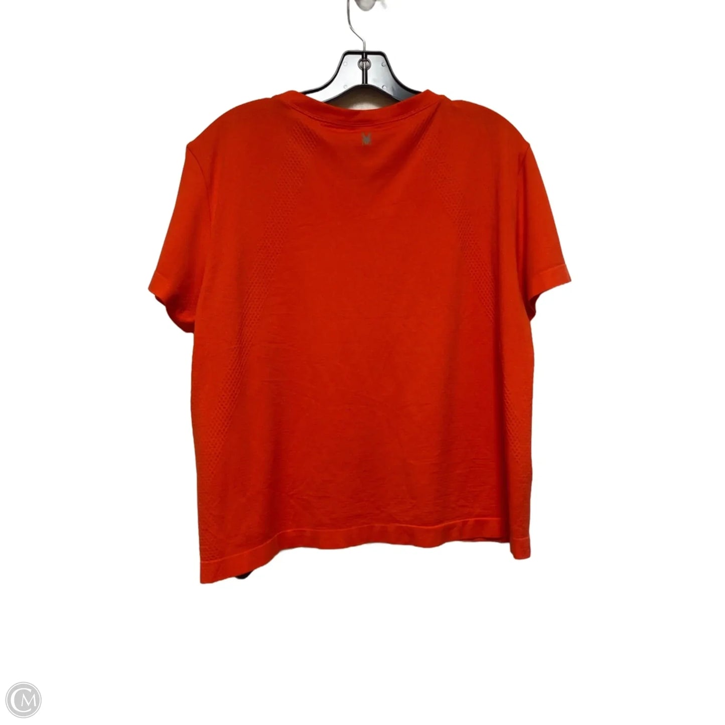 Athletic Top Short Sleeve By Spyder In Orange, Size: Xl