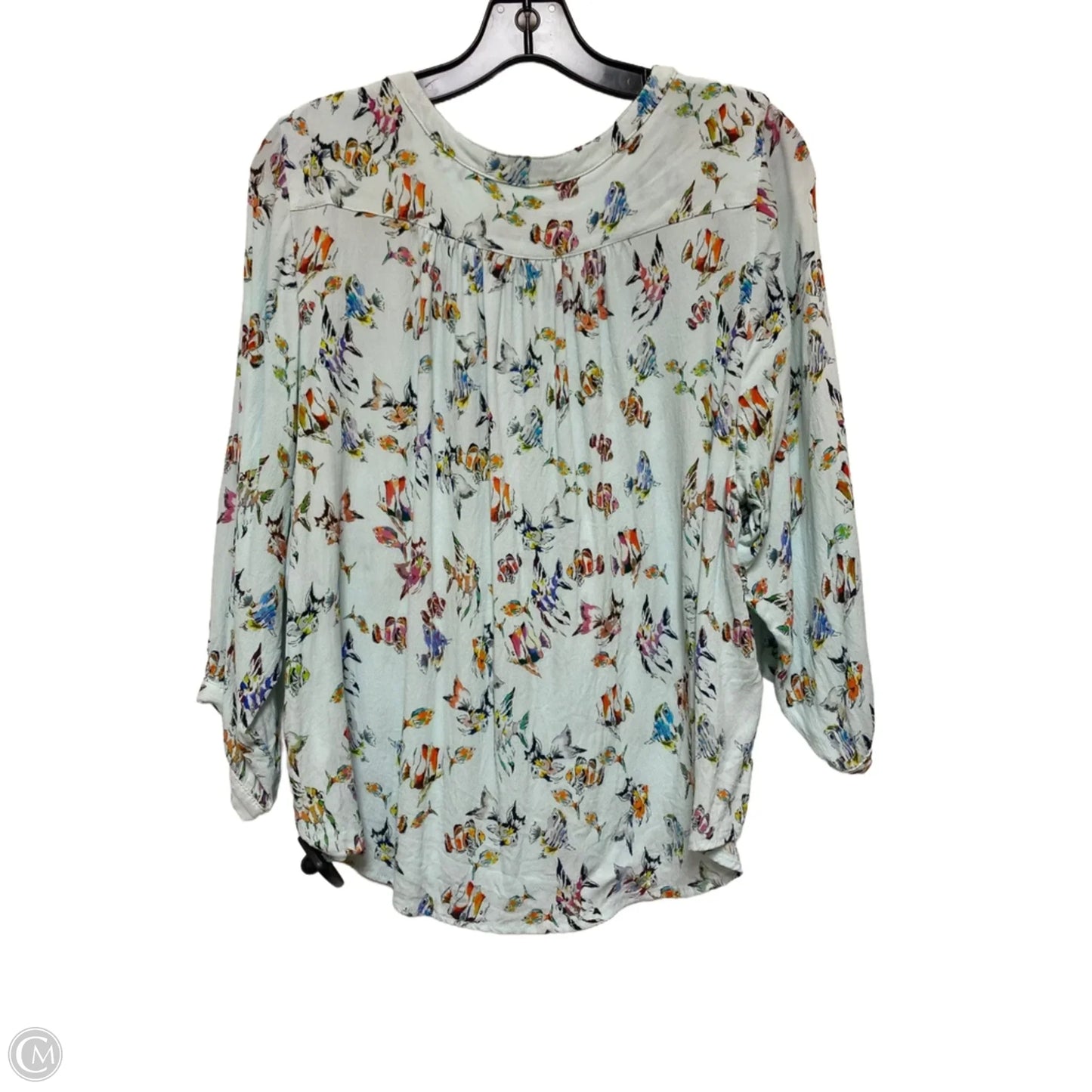 Top Short Sleeve By Karen Kane In Blue, Size: Xl