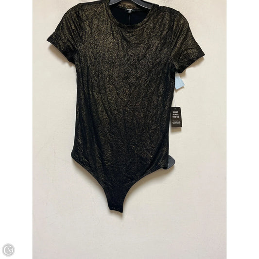 Bodysuit By Express In Black & Gold, Size: S