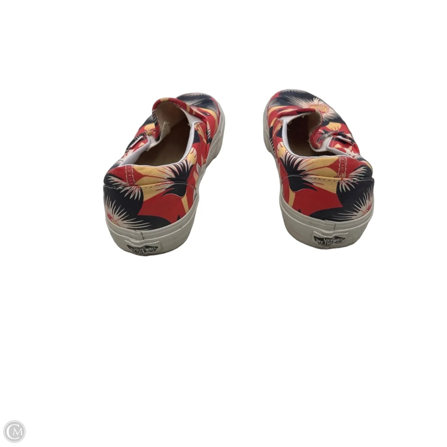 Shoes Flats By Vans In Floral Print, Size: 9.5