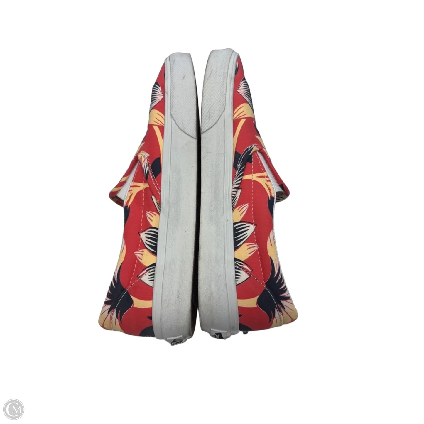 Shoes Flats By Vans In Floral Print, Size: 9.5