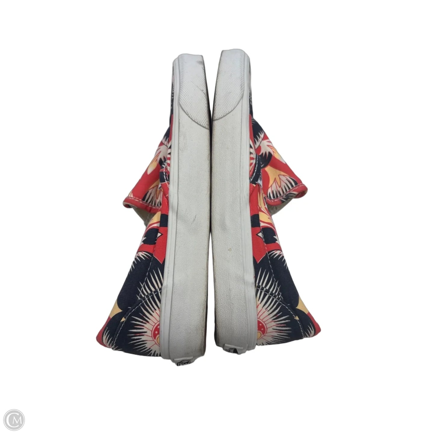 Shoes Flats By Vans In Floral Print, Size: 9.5