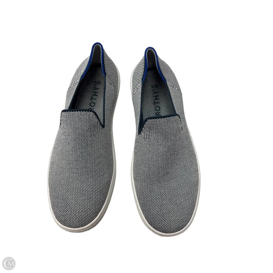 Shoes Flats By Rothys In Blue & White, Size: 8.5