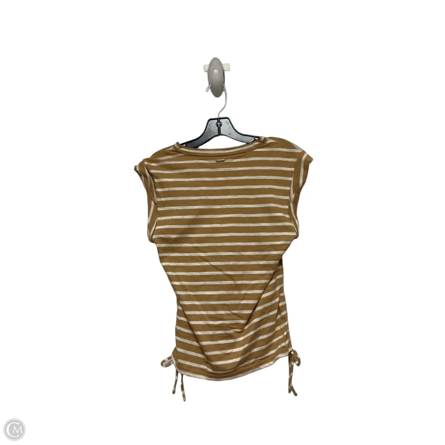 Top Sleeveless By Dkny In Cream & White, Size: S