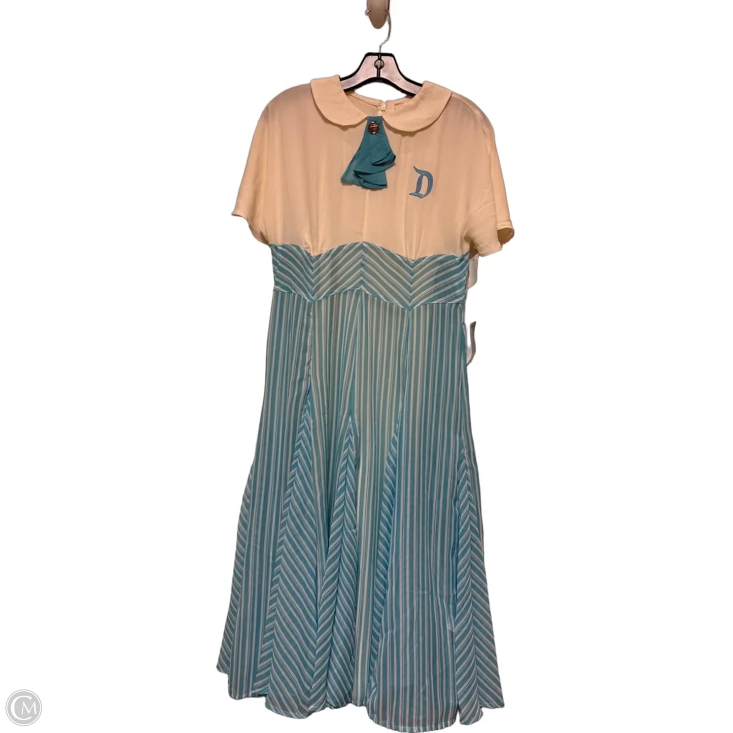 Dress Casual Maxi By Disney Store In Blue & White, Size: S
