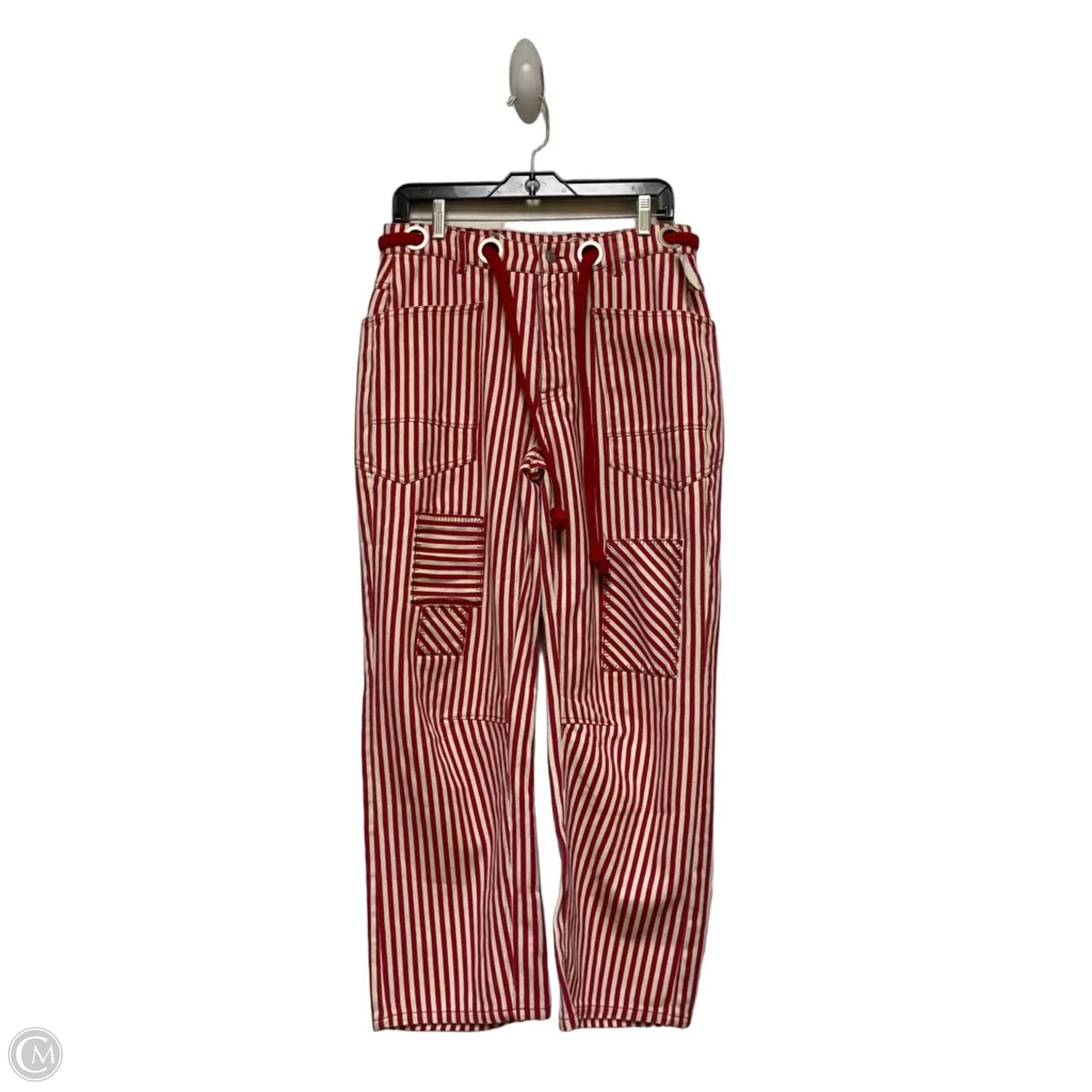 Jeans Wide Leg By Clothes Mentor In Striped Pattern, Size: 4