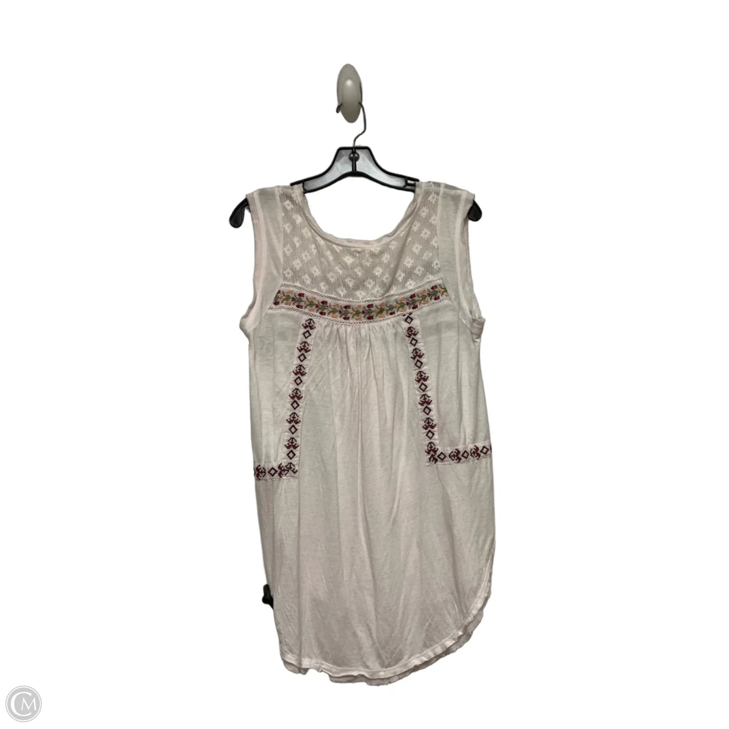 Top Sleeveless By Free People In Pink & Red, Size: S