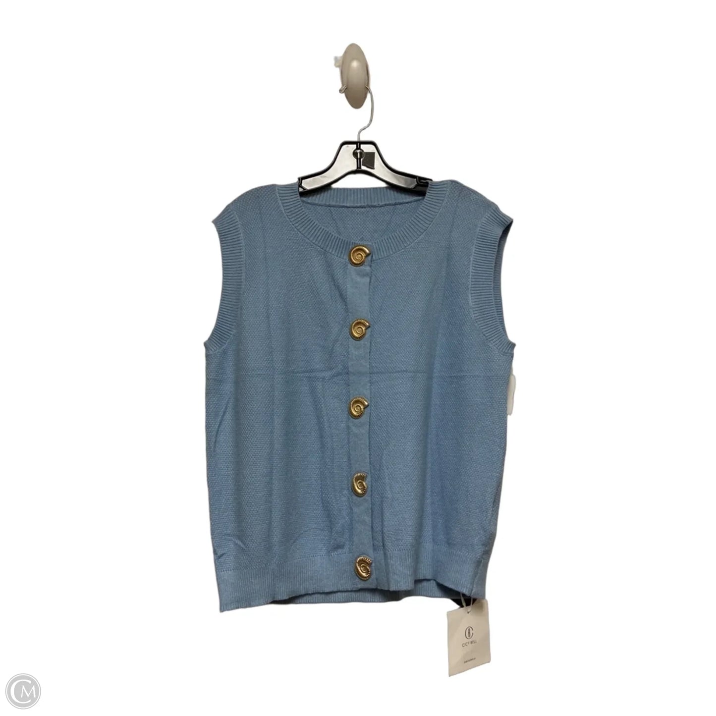 Top Sleeveless By Clothes Mentor In Blue, Size: M