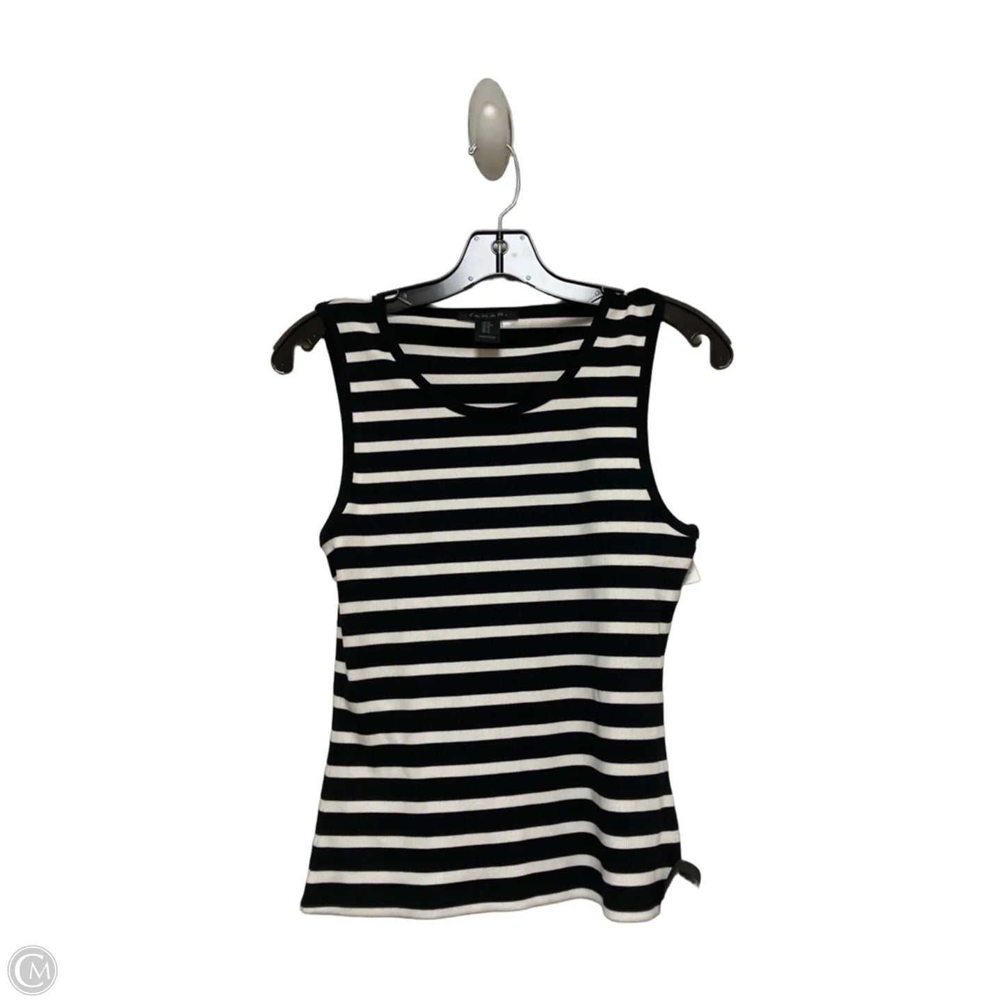 Tank Top By Tahari In Striped Pattern, Size: M