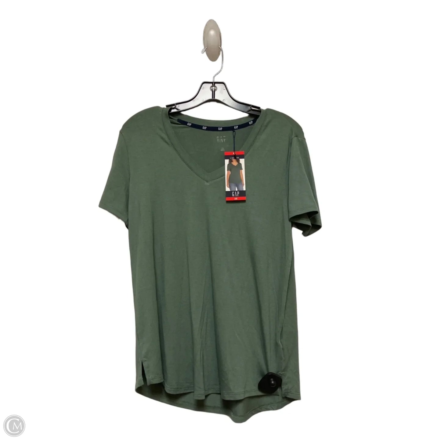 Top Short Sleeve Basic By Gap In Green, Size: Xs