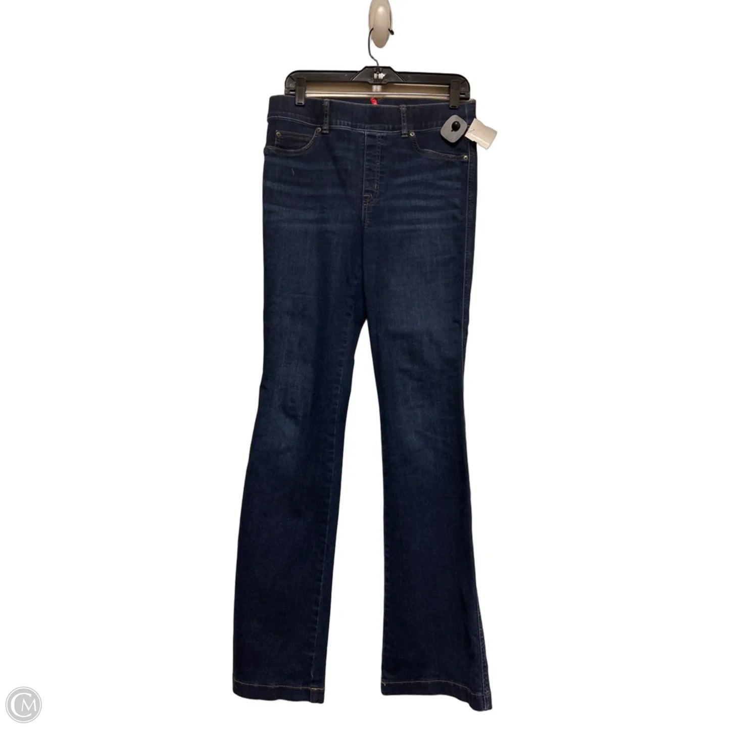 Jeans Flared By Spanx In Blue Denim, Size: 8