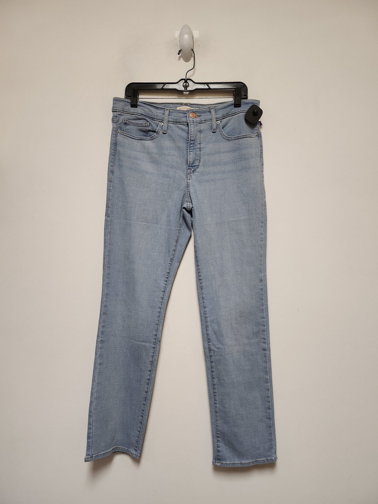 Blue Denim Jeans Straight Levis, Size 8