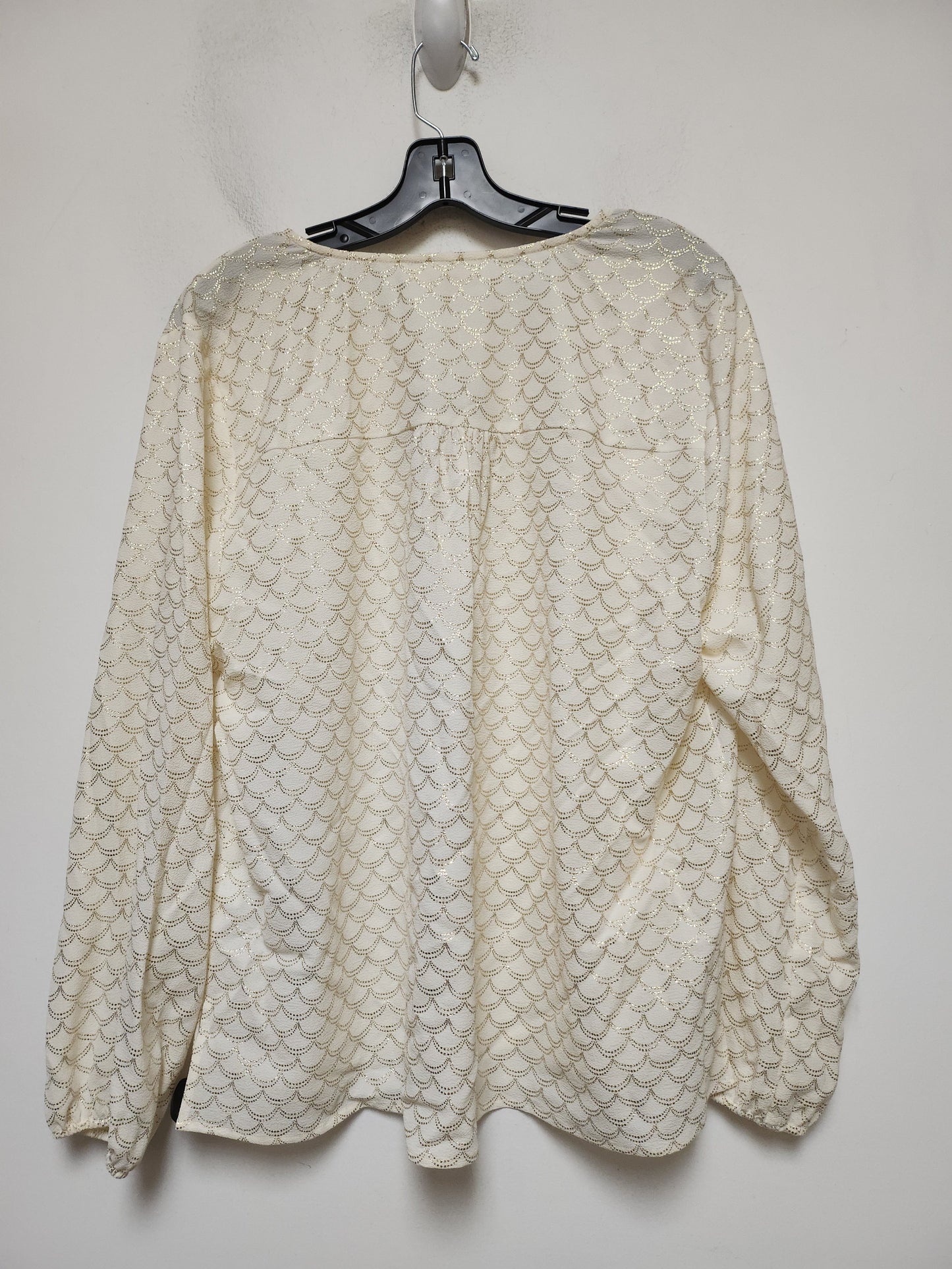 Gold Top Long Sleeve Michael By Michael Kors, Size 2x