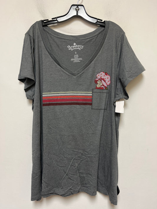 Grey Top Short Sleeve Basic Torrid, Size 3x