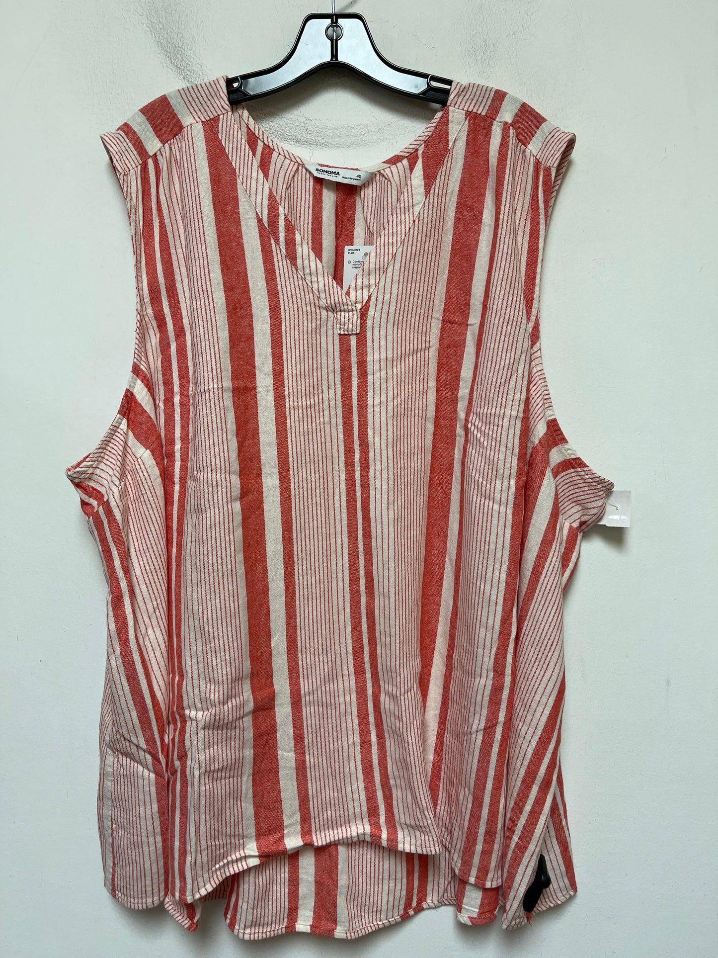 Striped Pattern Tank Top Sonoma, Size 4x