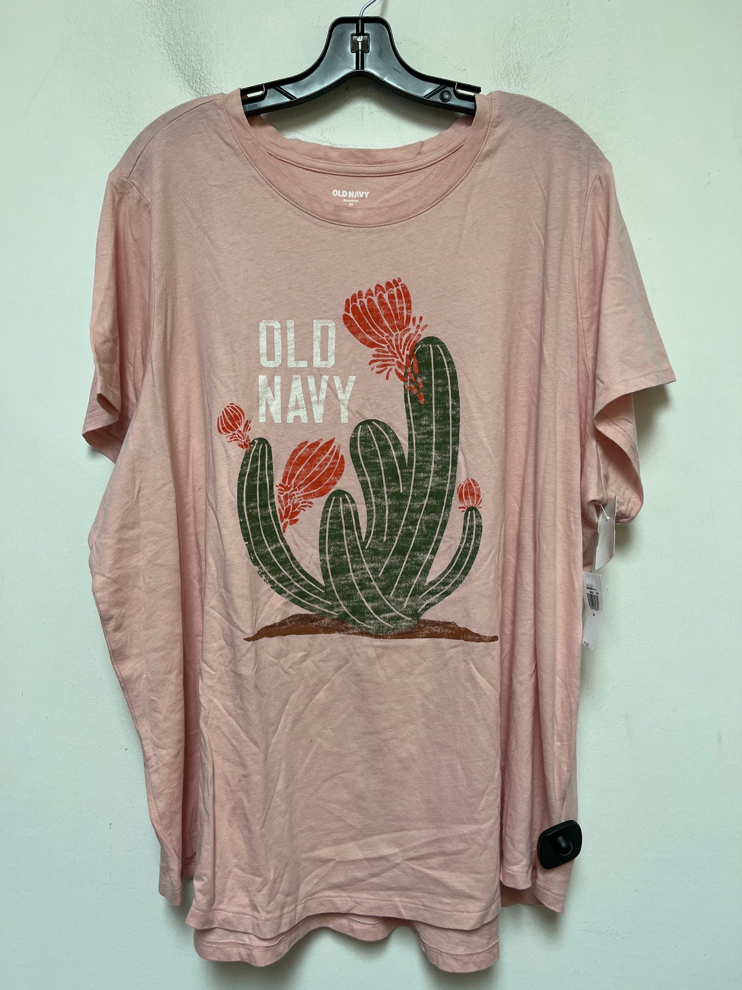 Pink Top Short Sleeve Basic Old Navy, Size 3x