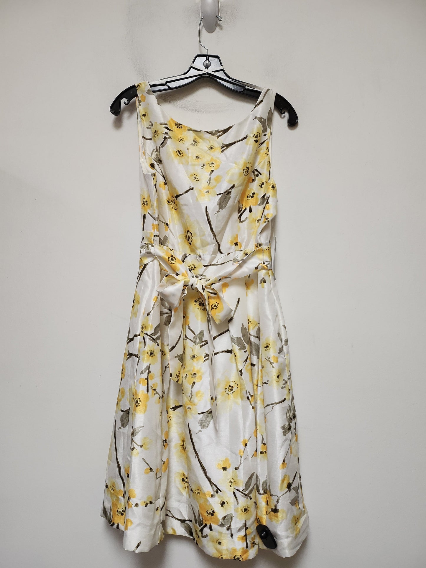Yellow Dress Casual Midi Jessica Howard, Size L