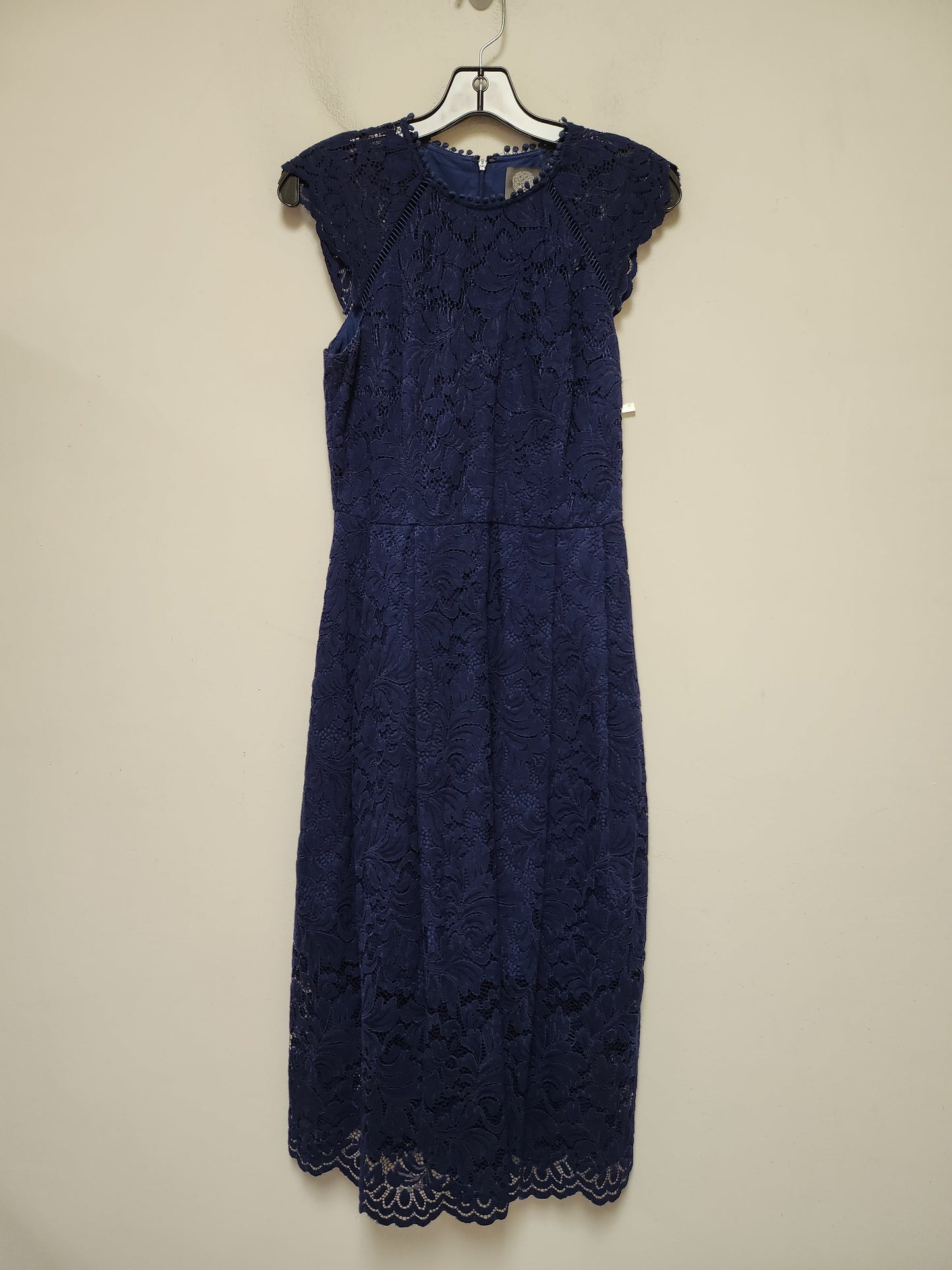 Navy Dress Casual Midi Vince Camuto, Size Xs