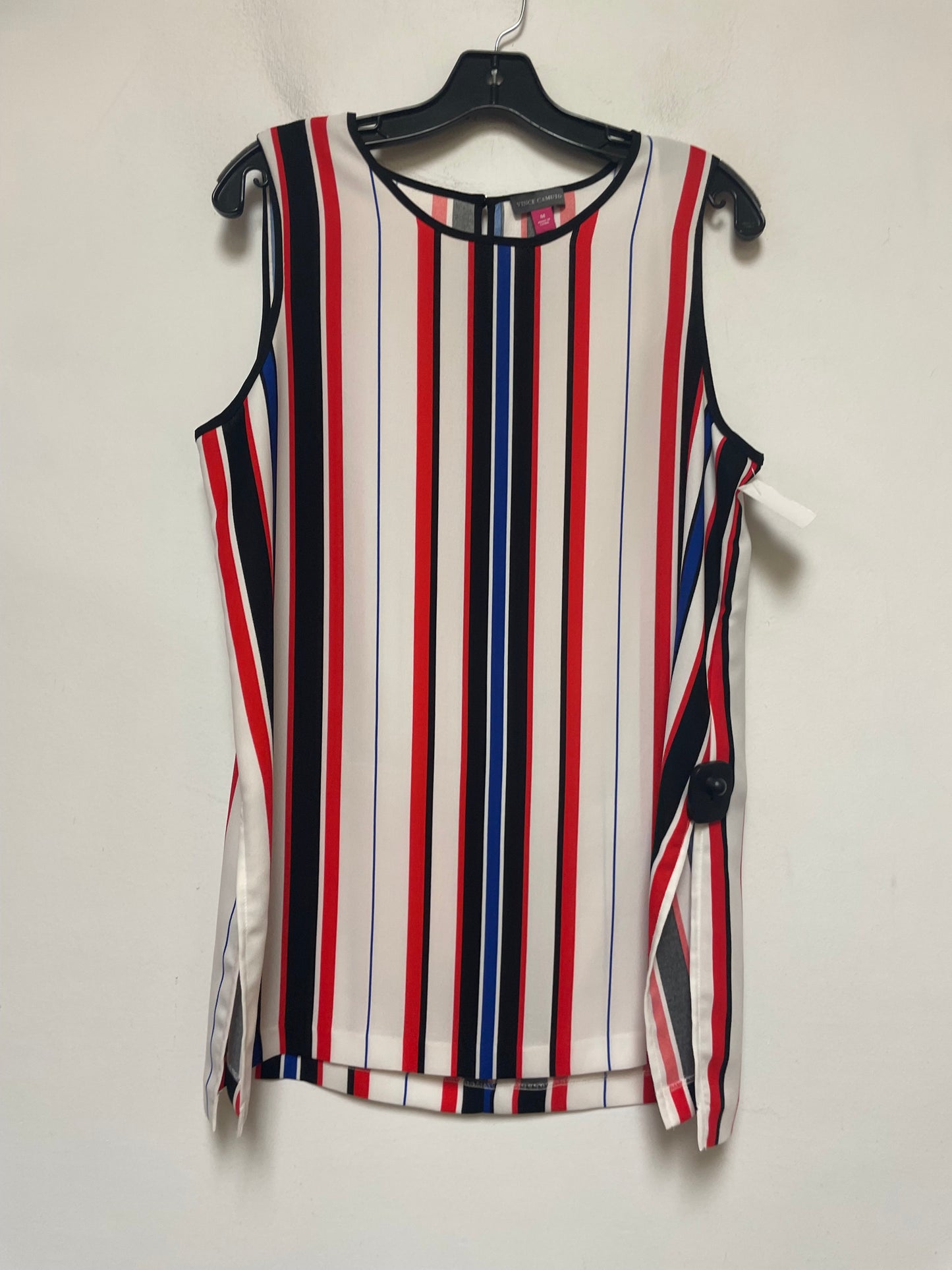 Top Sleeveless By Vince Camuto In Striped Pattern, Size: M